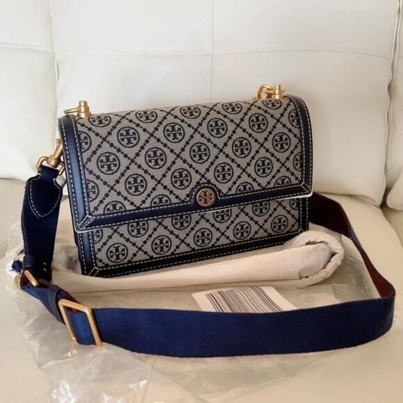 Tory Burch T Monogram Jacquard Shoulder Bag
